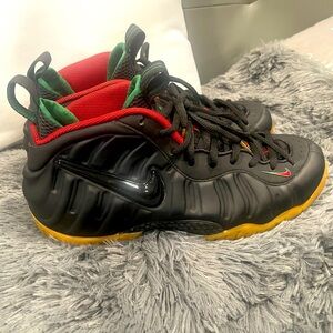 Black and Red High-Top Sneakers